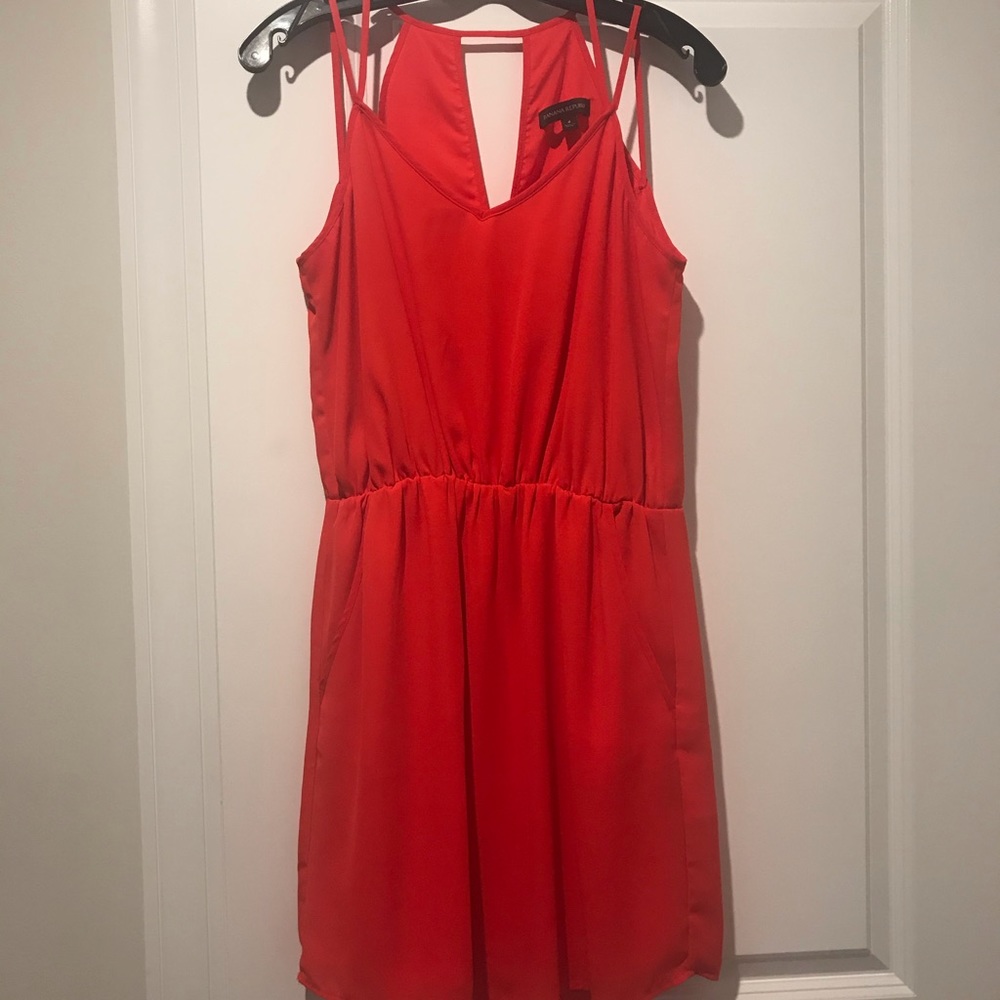 EUC Banana Republic Red Strappy Mini Dress